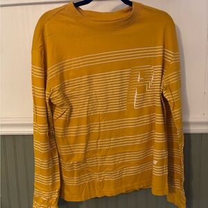 Palace Yellow Striped Long Sleeve Tee
